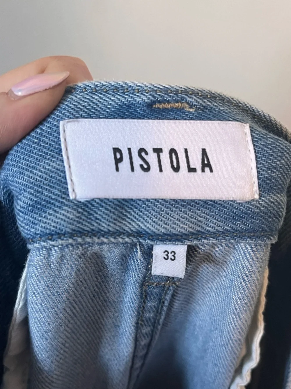 PISTOLA Dalia High Rise Wide Leg Trouser Jeans Palo Alto Wash Size 33 Lyocell - Picture 5 of 7